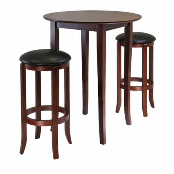 Winsome Fiona Round 3 Pieces High- Pub Table Set 94381